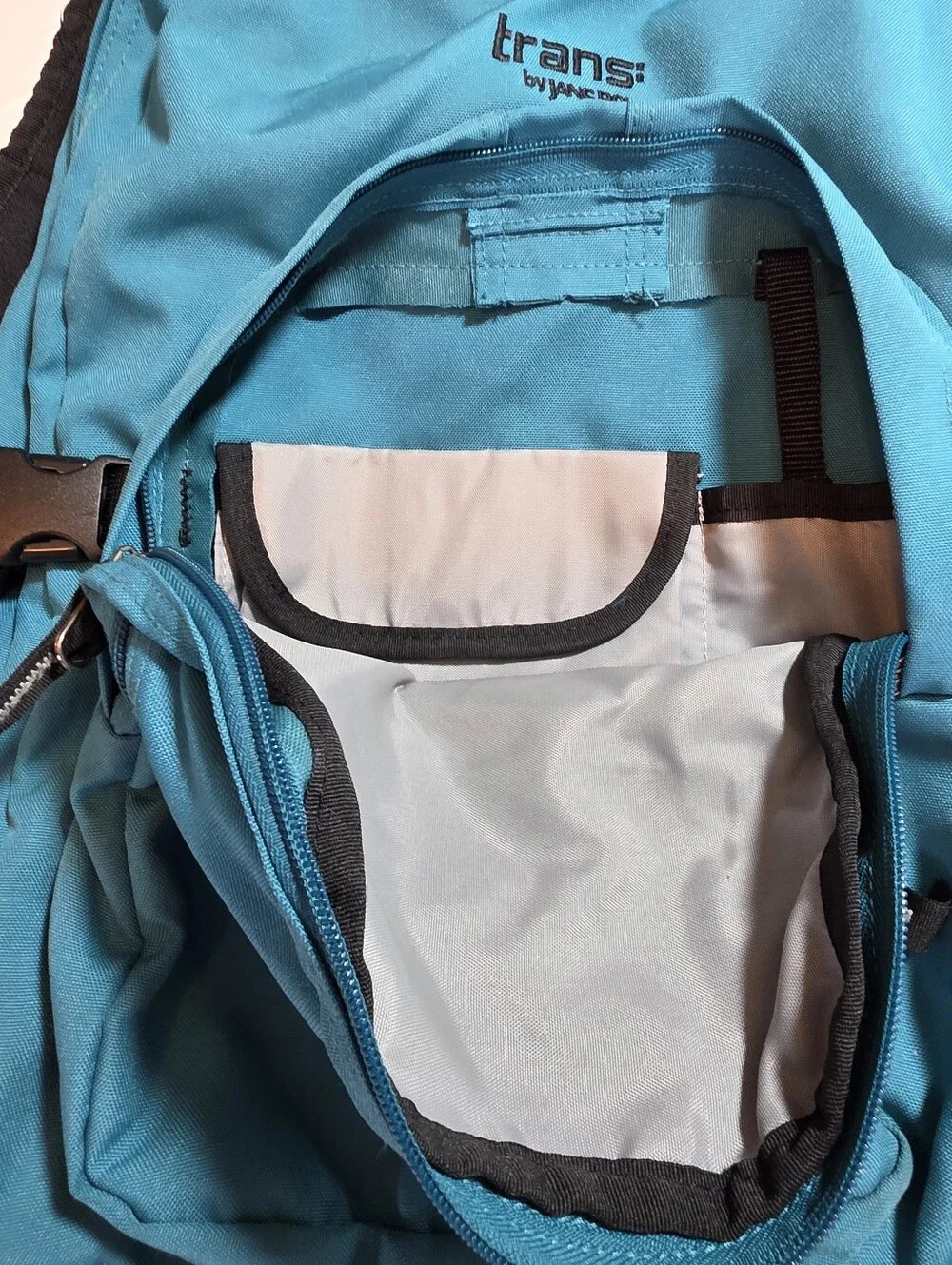 Jansport 2000s Teal Aquamarine Unisex School Daypack Backpack Like New EUC